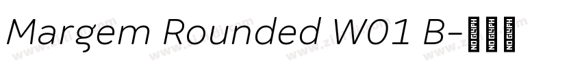 Margem Rounded W01 B字体转换